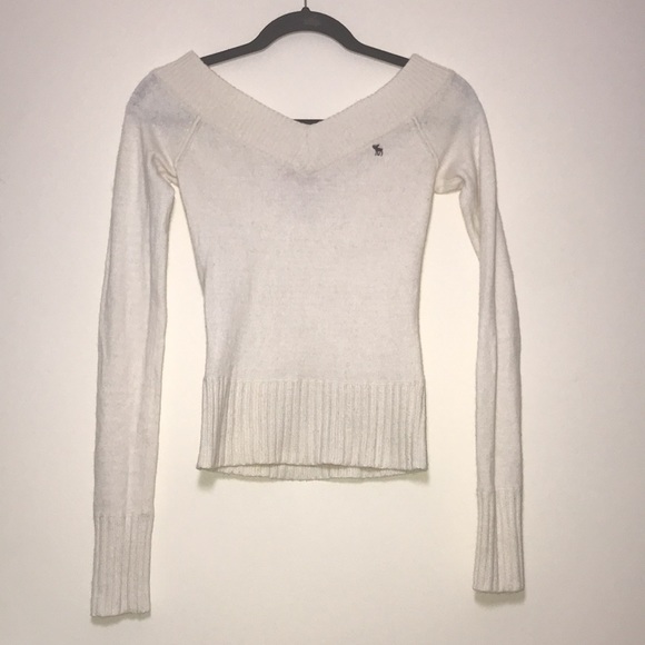 Knit Angora cashmere wool V back V neck sweater - Picture 7 of 15